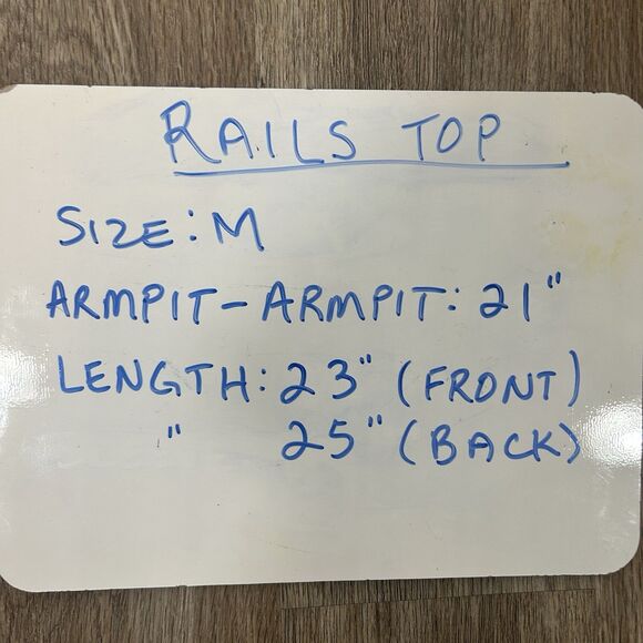 Rails Liv Light Vintage Wash Chambray Sleeveless Halter Tank Top Sz M Boho Y2K - Picture 13 of 16